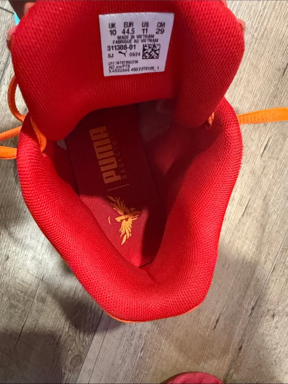 Puma Kids Orange, Purple & Red Graphic Sneakers